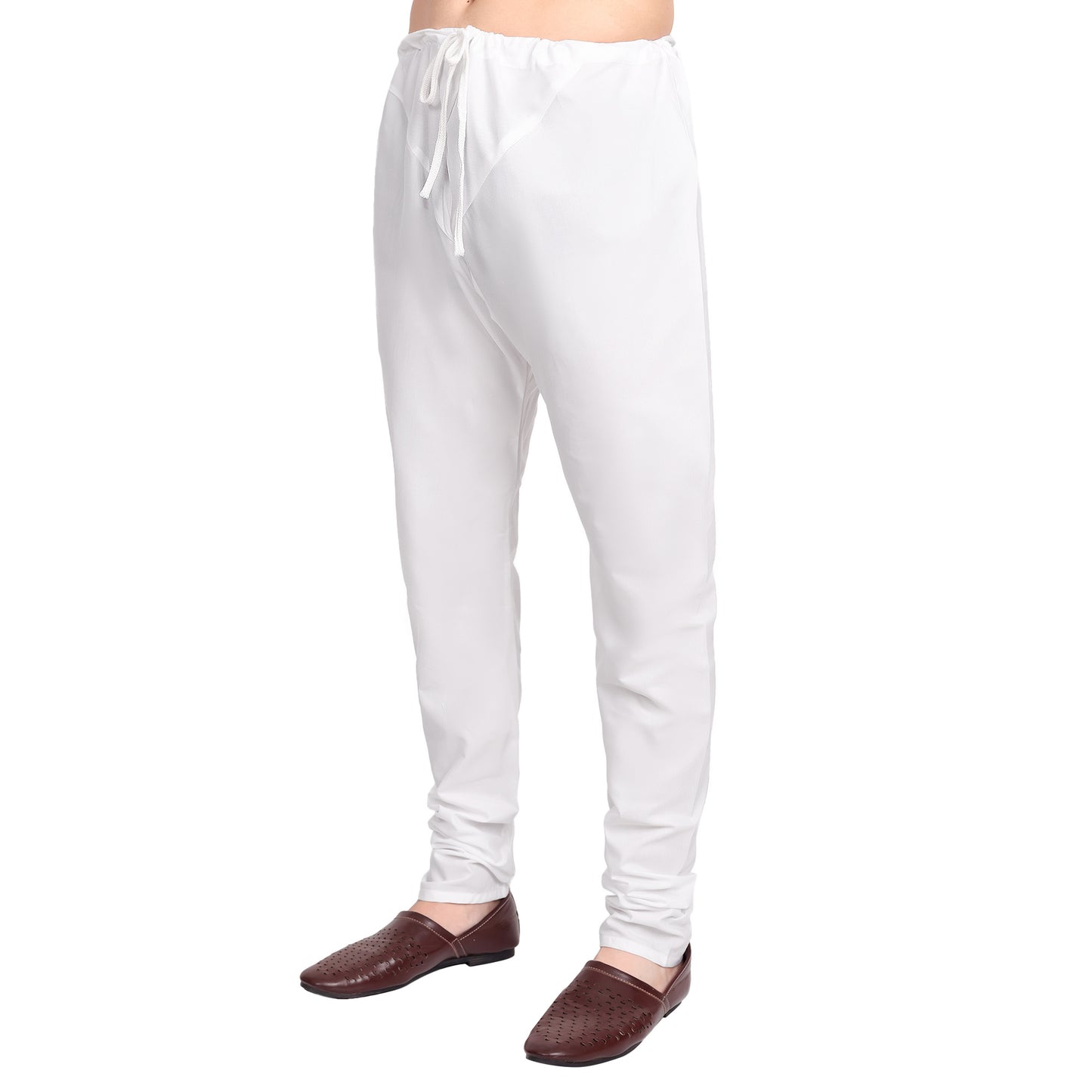 Elegant White & Blue Printed Kurta Pajama Set for Men | Festive & Traditional Occasions